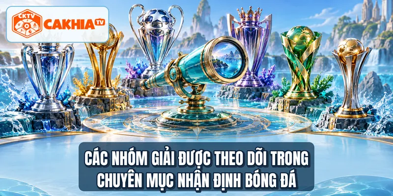 Các nhóm giải được theo dõi trong chuyên mục nhận định bóng đá