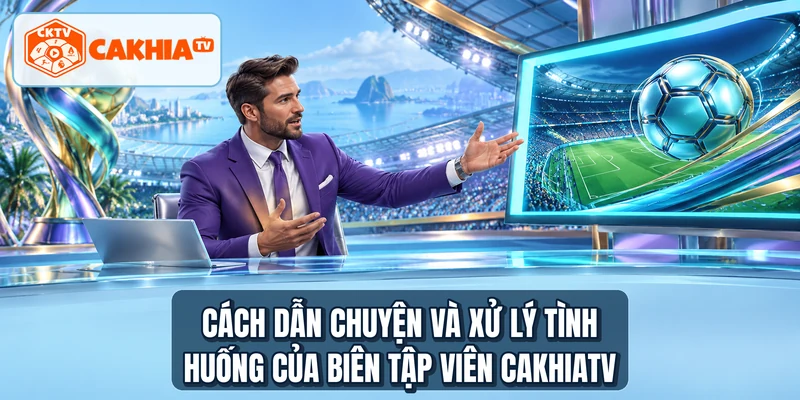 Cách dẫn chuyện và xử lý tình huống của biên tập viên CAKHIATV