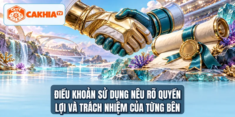 Điều khoản sử dụng nêu rõ quyền lợi và trách nhiệm của từng bên