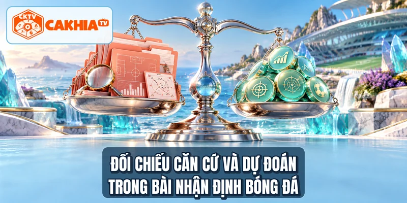 Đối chiếu căn cứ và dự đoán trong bài nhận định bóng đá