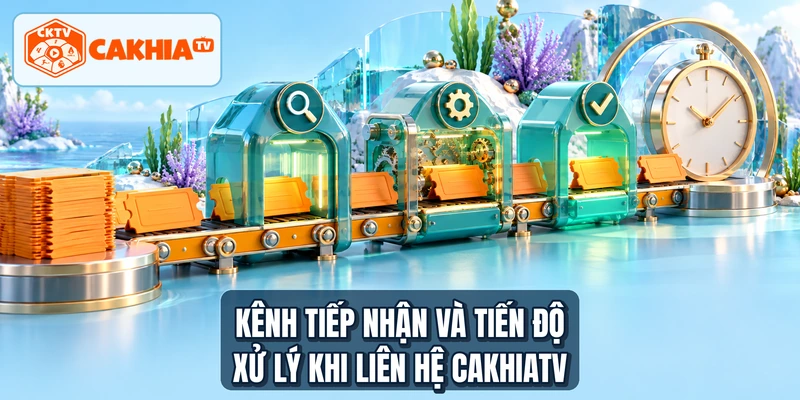 Kênh tiếp nhận và tiến độ xử lý khi liên hệ CakhiaTV