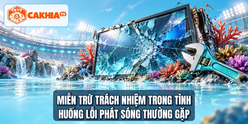 Miễn trừ trách nhiệm trong tình huống lỗi phát sóng thường gặp