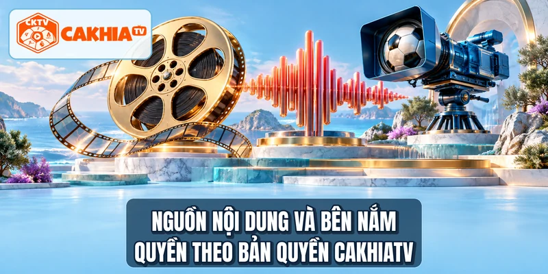 Nguồn nội dung và bên nắm quyền theo bản quyền CakhiaTV
