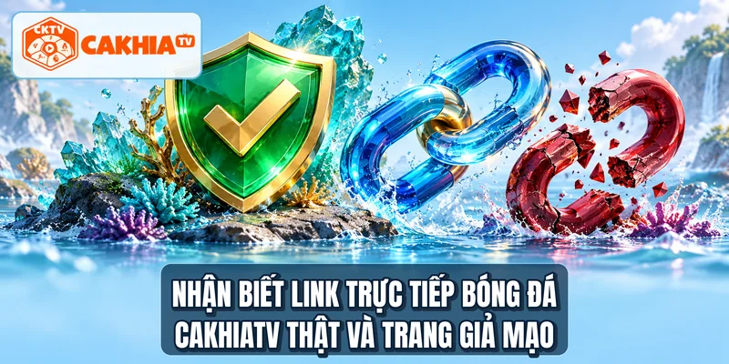 Nhận biết link trực tiếp bóng đá CAKHIATV thật và trang giả mạo