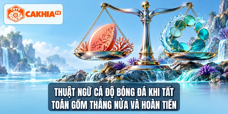 Thuật ngữ cá độ bóng đá khi tất toán gồm thắng nửa và hoàn tiền