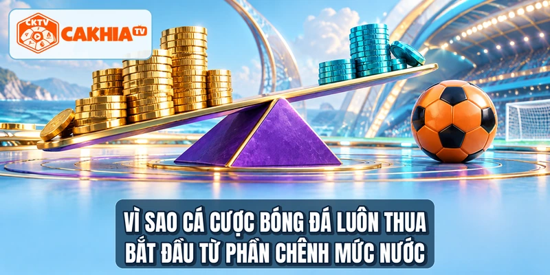 Vì sao cá cược bóng đá luôn thua bắt đầu từ phần chênh mức nước