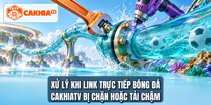 Xử lý khi link trực tiếp bóng đá CAKHIATV bị chặn hoặc tải chậm
